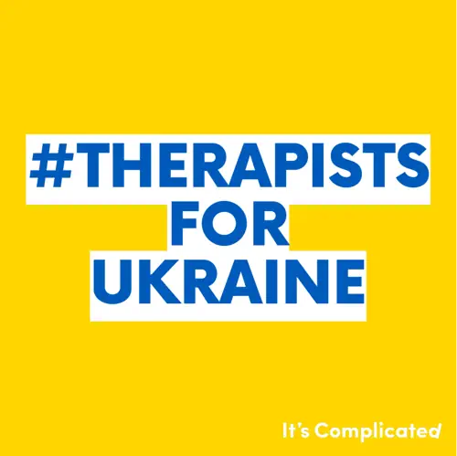 Therapists for Ukraine yellow and white